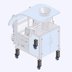 Verpackungsmaschine mit Rollen