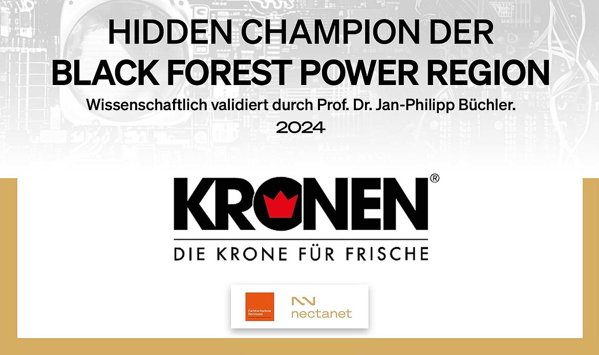 KRONEN GmbH ist ein „Hidden Champion“ in der Black Forest Power Region