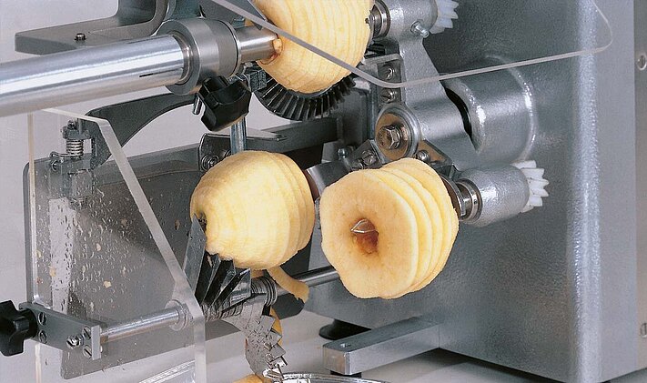 Éplucheur de pomme trancheuse carottier rotatif à manivelle