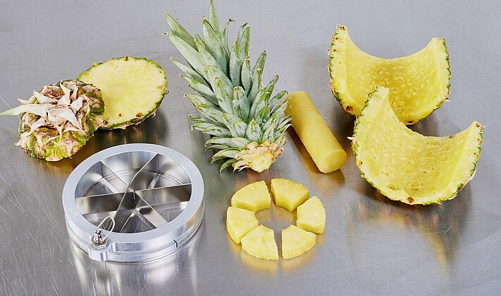Coupe-Ananas Facile Petites Formes - Outil de Cuisine en Acier