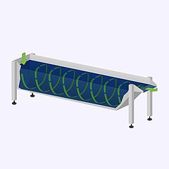 GEWA HELICAL-Waschsystem von KRONEN gewährleistet ein effektives, schonendes Waschen und reduziert den Wasserverbrauch sowie Platzbedarf