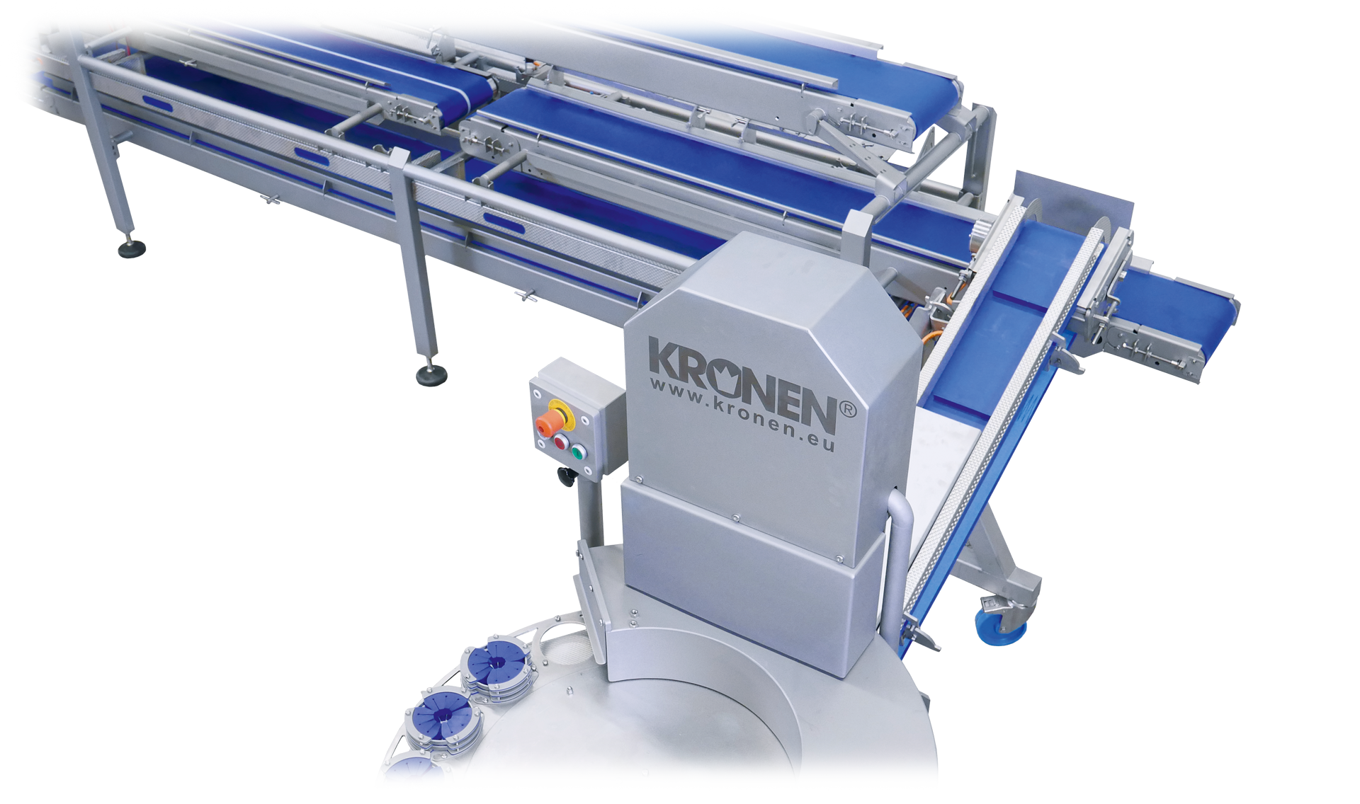 KRONEN Convenience Avocado Line for up to 4,800 pcs/hour: semi-automatic line for the pitting, halving and peeling of avocados and various types of fruit