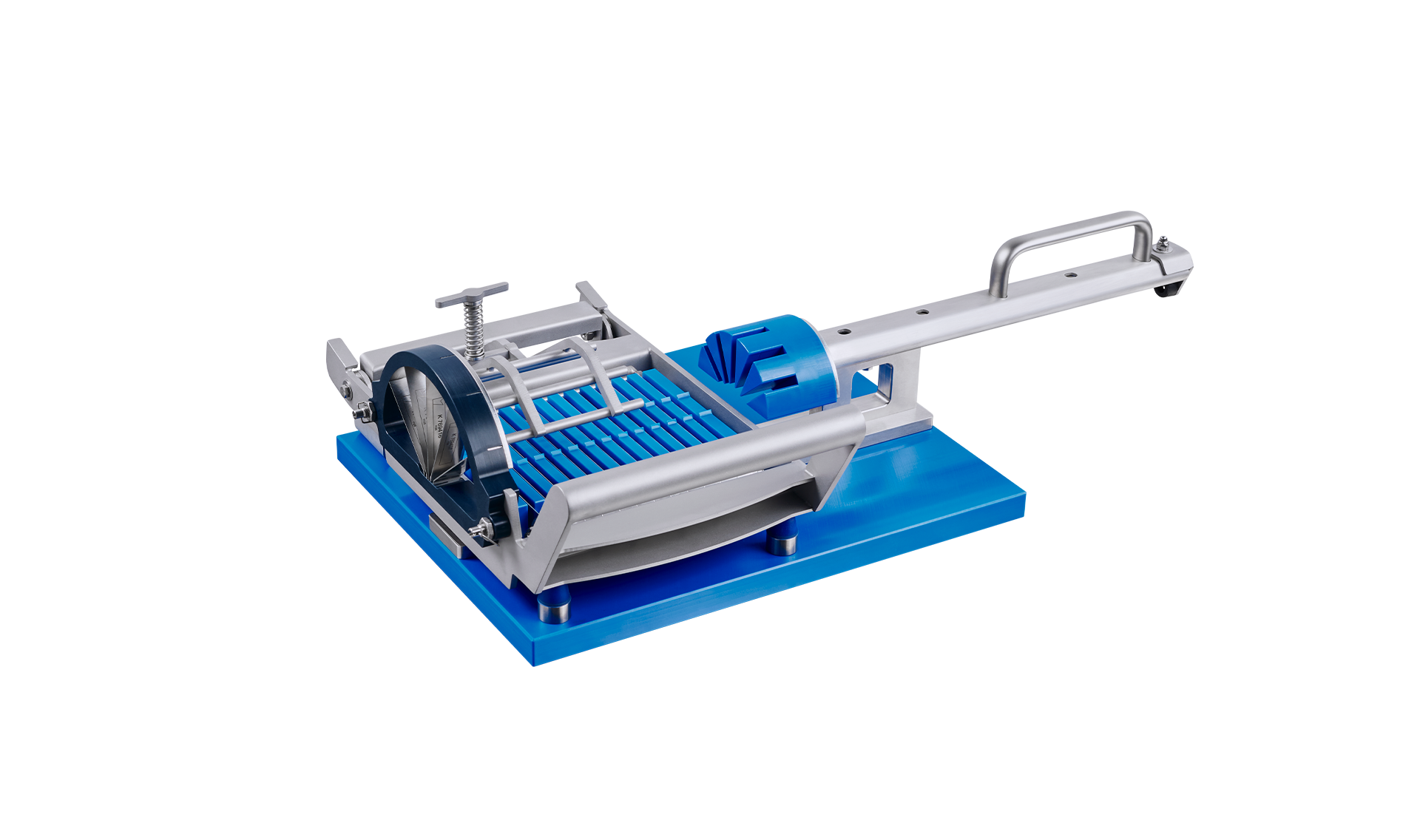 Manual melon chunk cutter as a tabletop model: for lightning-fast cutting of prepared melons into uniform chunks.